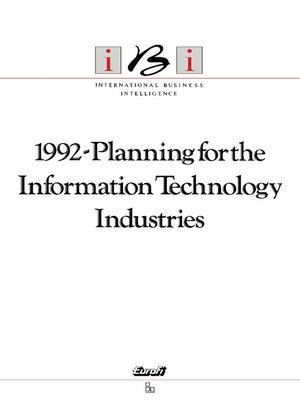 cover image of 1992-Planning for the Information Technology Industries